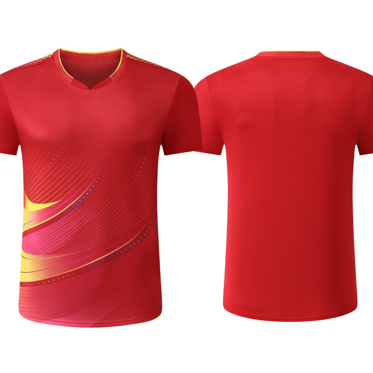 Table Tennis Badminton Clothing New Summer Breathable Quick-Drying Sweat-Absorbent Jersey Boys and Girls Clothing Provincial Team Competition Clothing Special