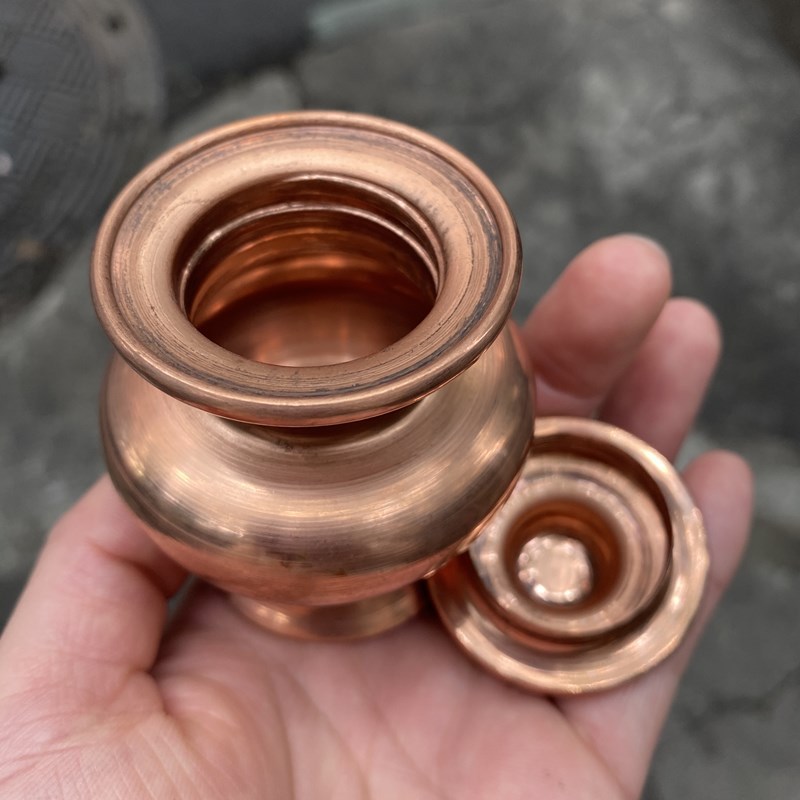 Pure copper mini small bottle copper bottle ink bottle paint bottle large spire 3 with thread