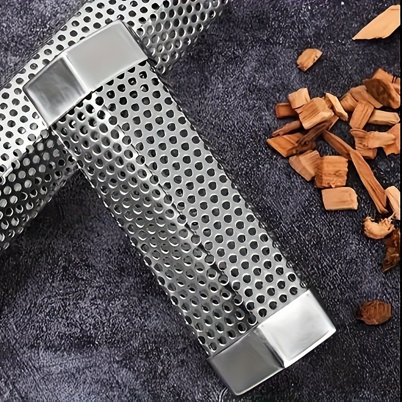 Barbecue smoked tube 6 inch 8 inch 10 inch stainless steel smoked tube diamond fruit wood box smoked box