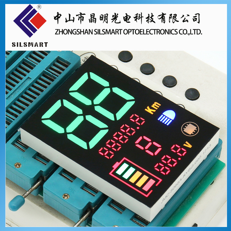 Настраиваемый светодиодный цифровой дисплей для электромобилей, бытовой техники, промышленных инструментов, экран с цветной цифровой трубкой высокой яркости