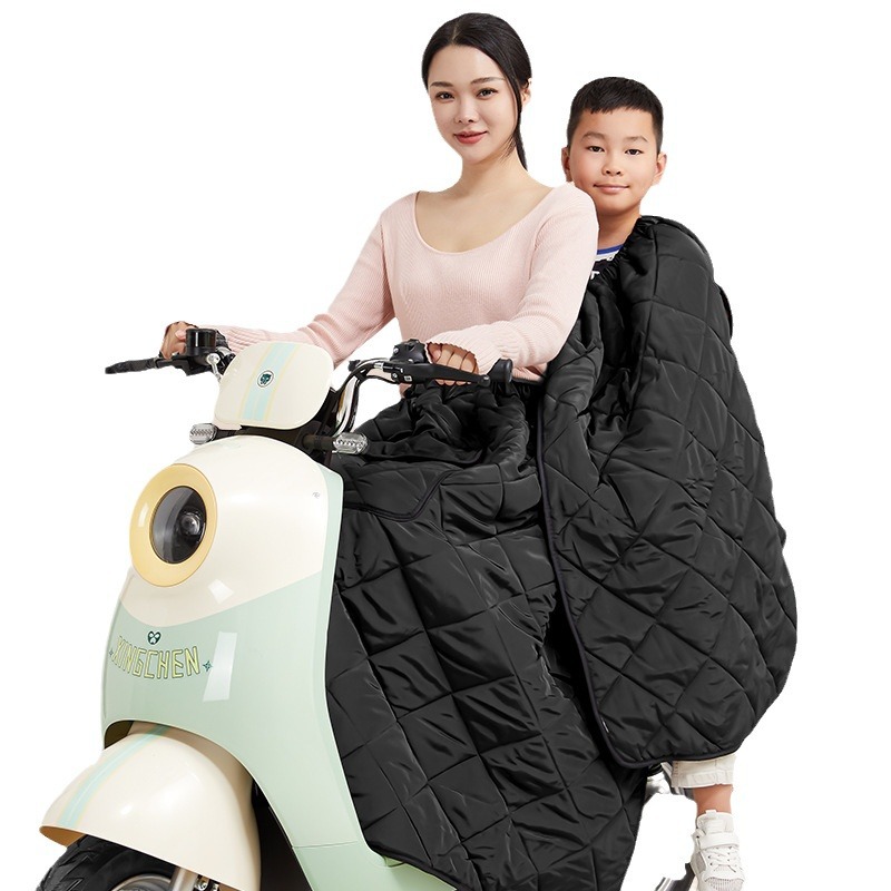 Electric Car Motorcycle Winter Thickened fleece-lined Skirt Windshield Skirt Leg Knee Protection Rainproof Apron Warm Windproof Skirt