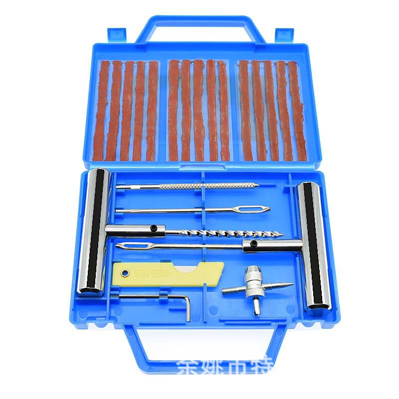 23-piece car tire repair kit rubber strip tire repair tool quick repair emergency kit