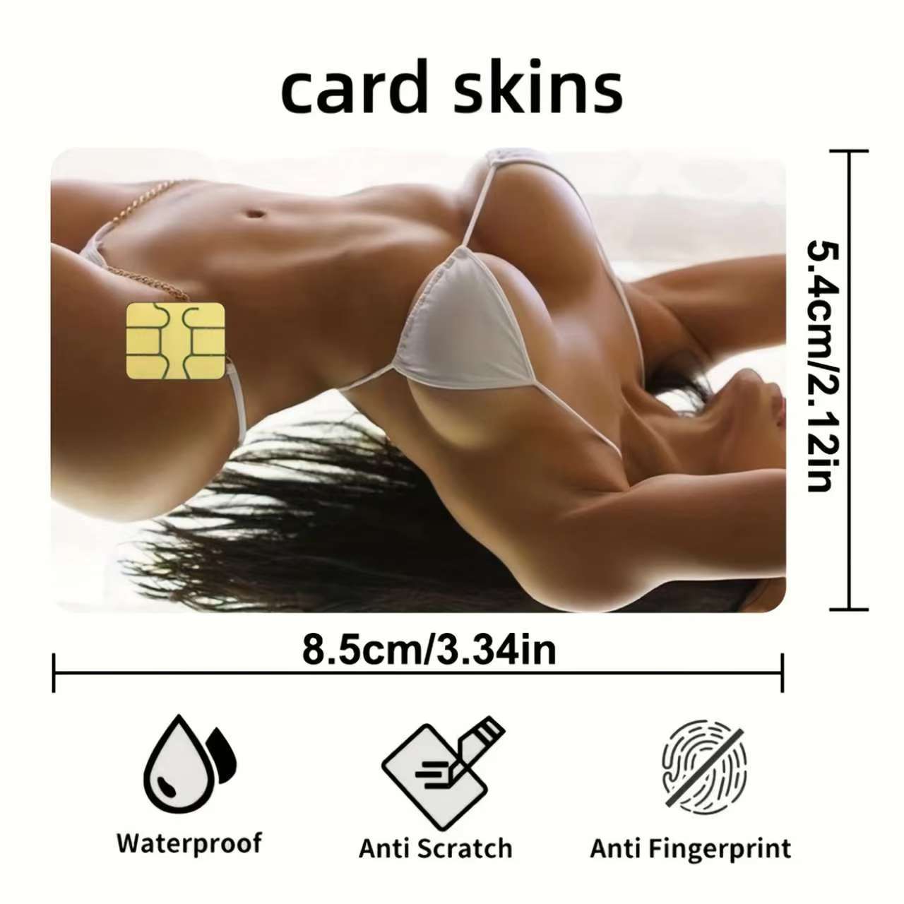 Credit Card Stickers New Cross-Border Export Creative Decoration Waterproof Bank Card Holder Sexy Bikini Stickers