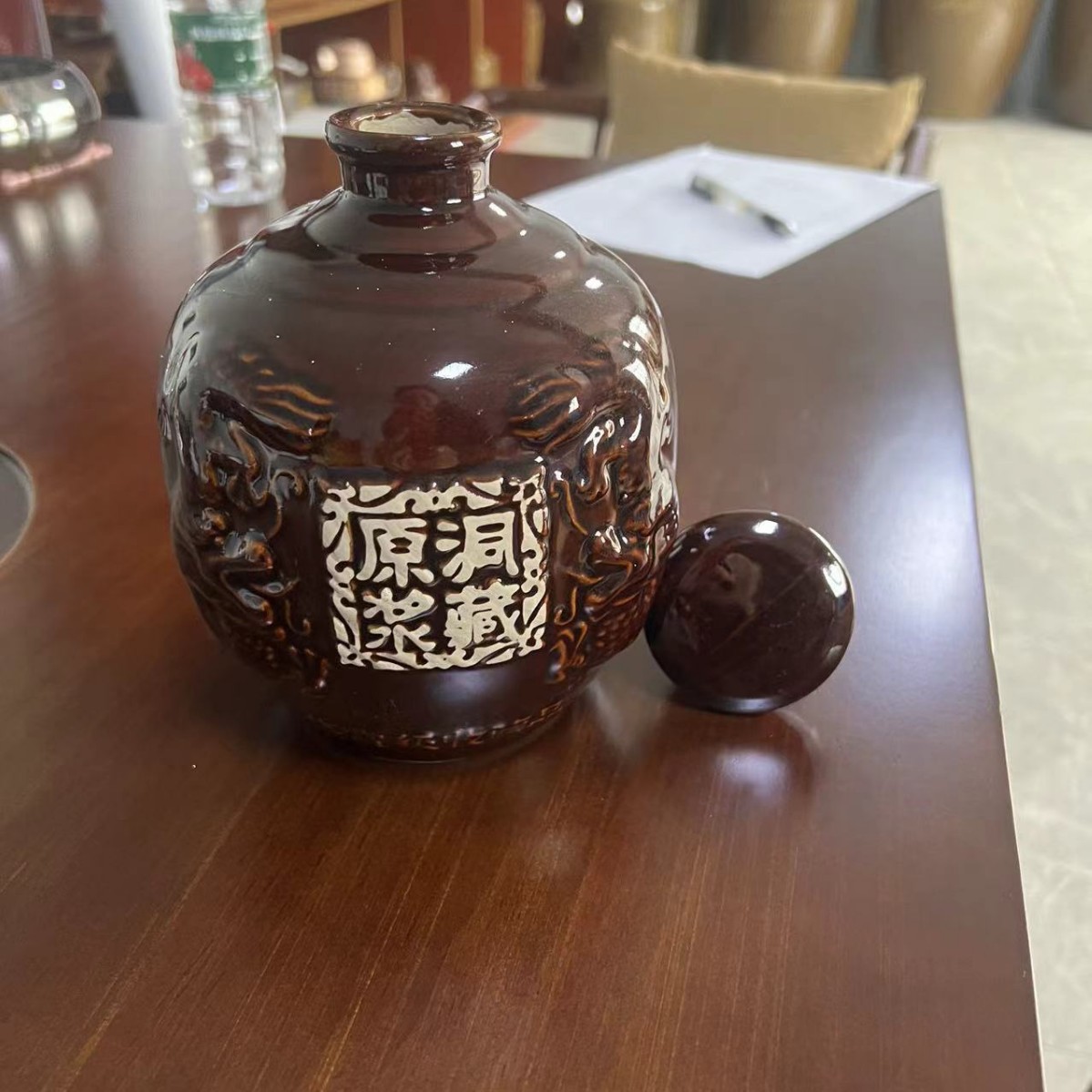 [1kg 2kg 3kg 5kg] 5kg Ceramic Wine Bottle Laokou Strong Aroma Wine Jar Wine Pot Wine Cellar Clay Wine Jar