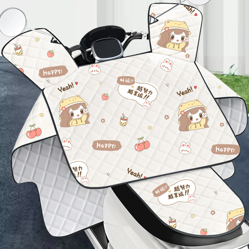 2025 new battery car windshield cover thin spring and summer sunscreen Oxford cloth electric car windshield large pocket
