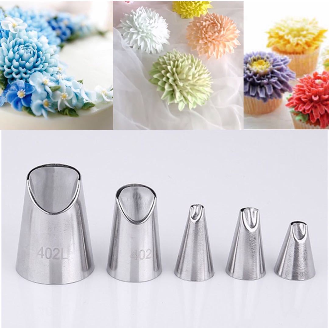 1M6 Tooth Cake Decorating Cookie Rose Baking DIY Tool Medium 304 Stainless Steel Decorating Mouth Medium