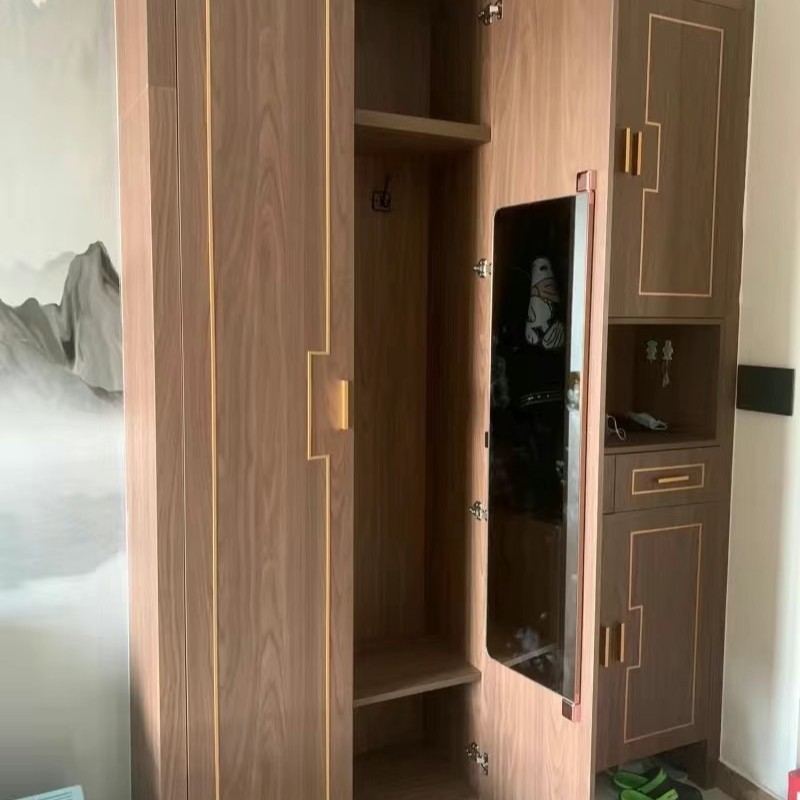 Double Door Flat Door Dressing Mirror Mirror