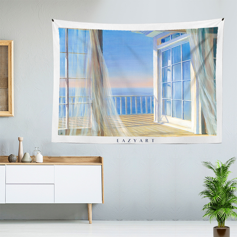 Factory Direct Sales Cross-Border Amazon DIY Tapestry Scandinavian Hanging Cloth Hanging Painting Ins Live Broadcast Background Cloth Decorative Tapestry