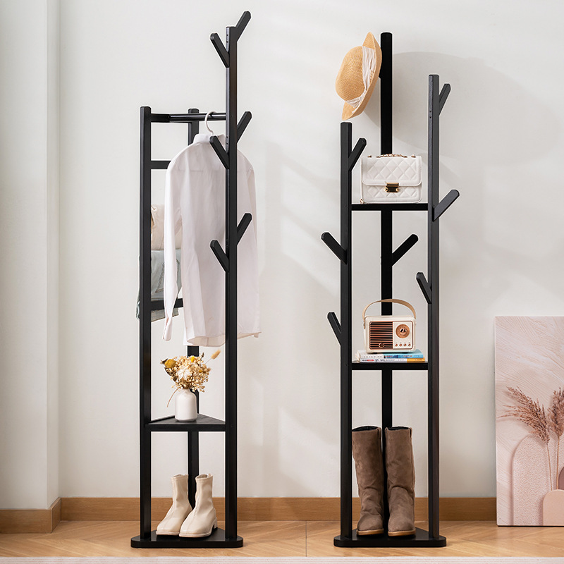 Напольная вешалка для одежды, вертикальная вешалка для хранения одежды в спальне