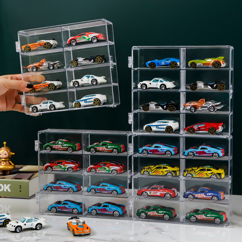 Children's Toys Tomica1:64 Tomica Transparent Collection Rack Hot Wheels Alloy Car Model Storage Box