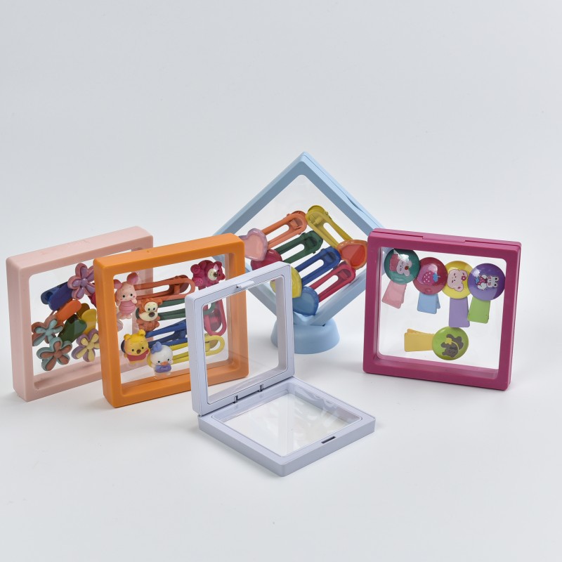 Wenplay PE Film Jewelry Rack Transparent Elastic Suspension Packaging Box Headwear Hairpin Storage Box Jewelry Display Rack