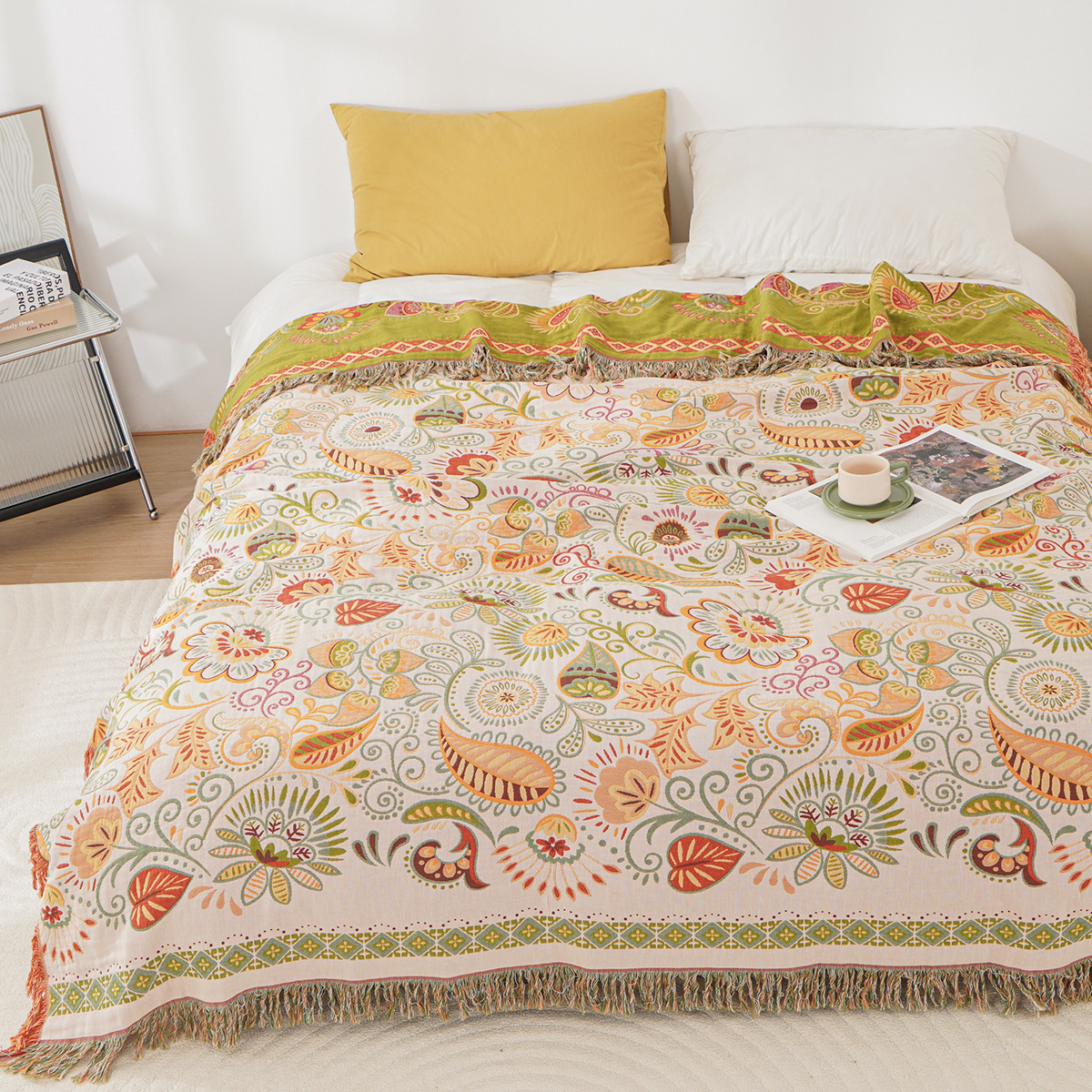 New High-end Thickened Cotton Gauze Towel Blanket Nap Single Double Bed Cover Multifunctional Gauze Blanket