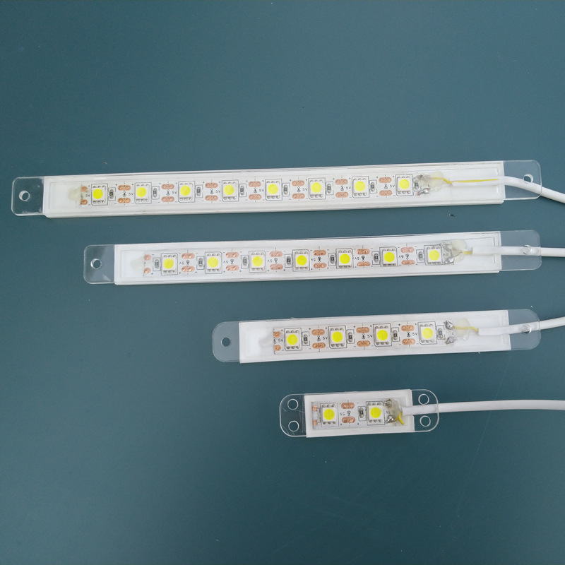 LED light bar accessories used on round filter box white light blue red light DIY fish tank acrylic lamp