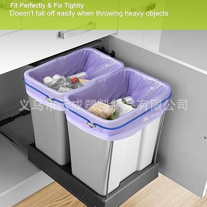Household Multifunctional Rubber Band Trash Can Fixed Belt Outdoor Convenient Storage Elastic Band