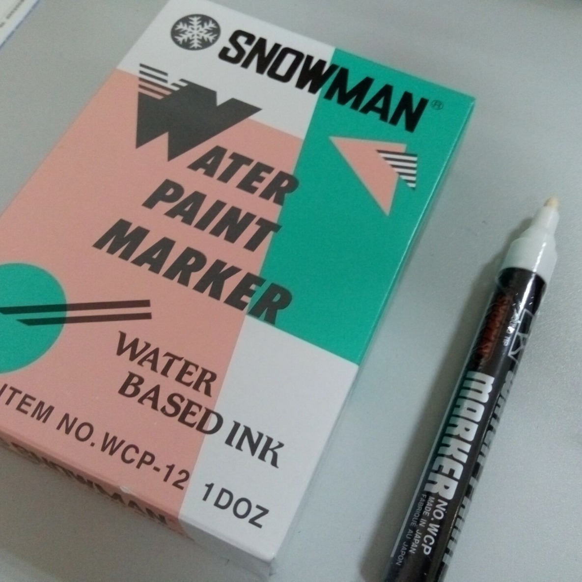 Японский водорастворимый рекламный маркер Snowman WCP-12