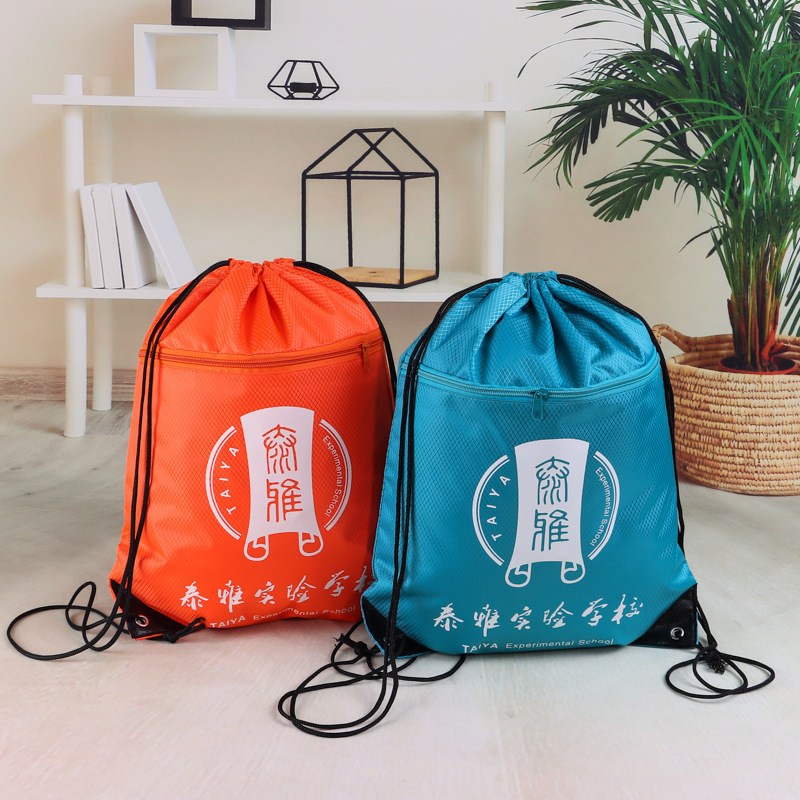 Manufacturer Customized Oxford Cloth Bundle Flap Pocket Pants with Printable Logo, Thickeneded Waterproof Advertising Bag, Swimming Equipment Packaging