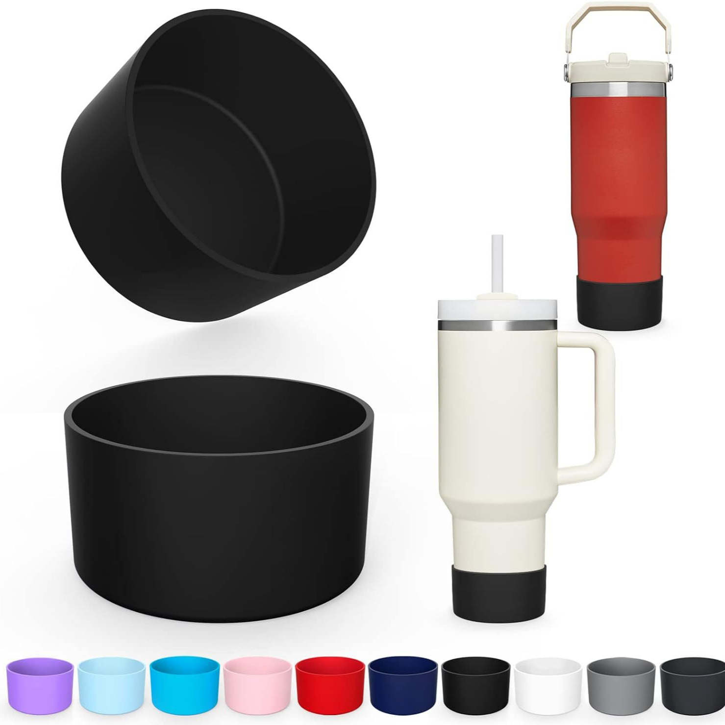 Новая силиконовая защитная крышка для стакана Стэнли, прямая, нескользящая, теплоизоляционная, портативная