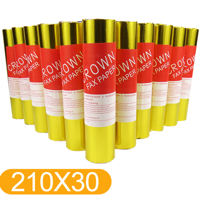 Fax paper thermal paper Universal 210X30 thermal fax machine paper 20 rolls Full box printing paper recording paper cash register paper