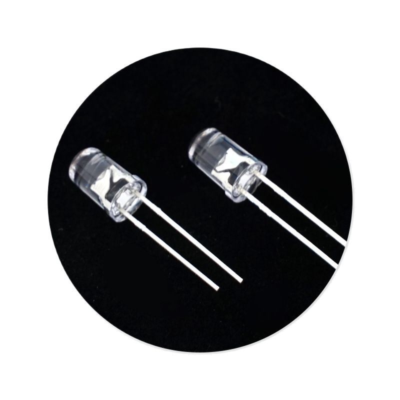 led f5 in-line round head 5mm flash slow flash rgb transparent red Green Blue self-flashing full color led lamp beads