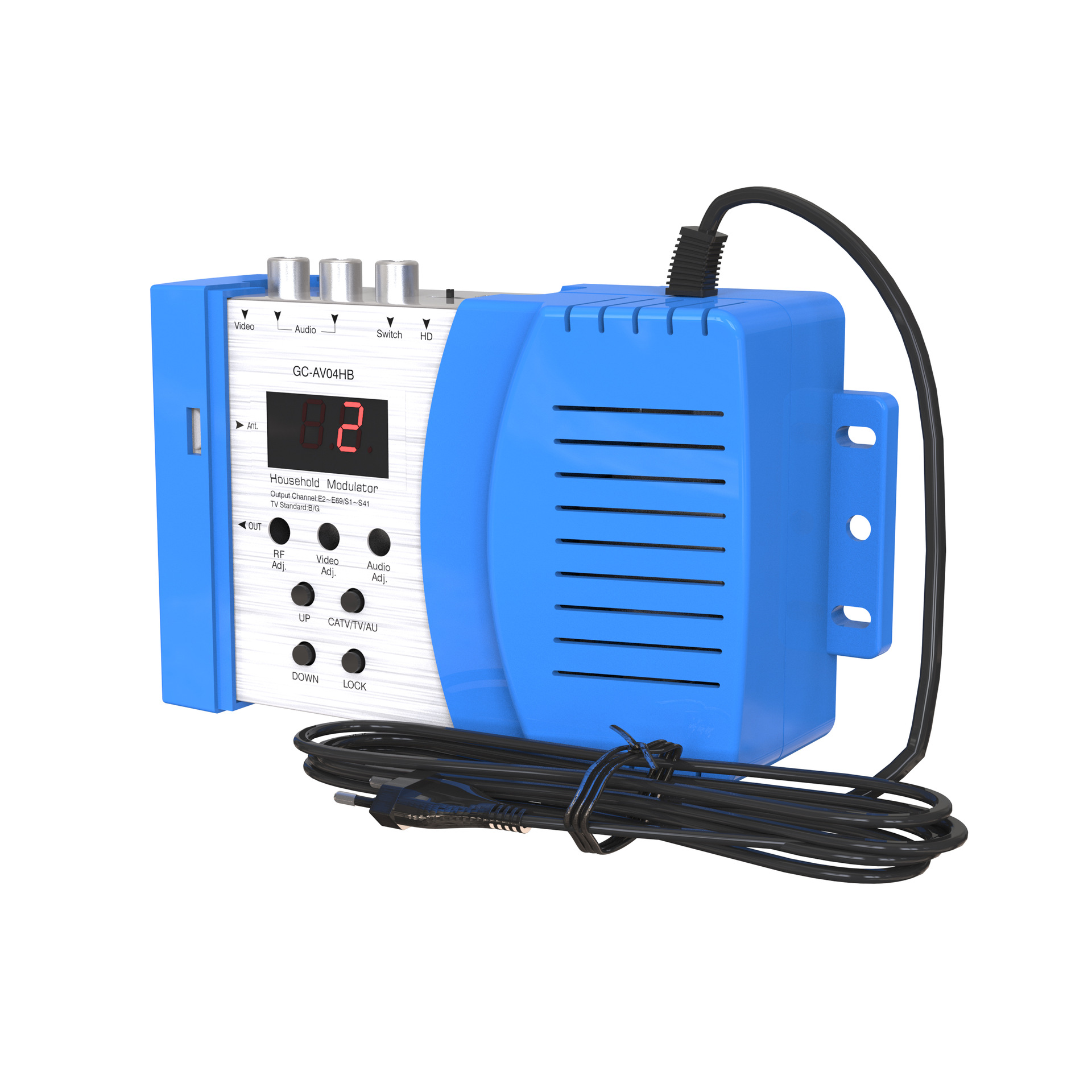 CATV VHF UHF HD модулятор HD/AV к RF CATV передний модулятор HDM69