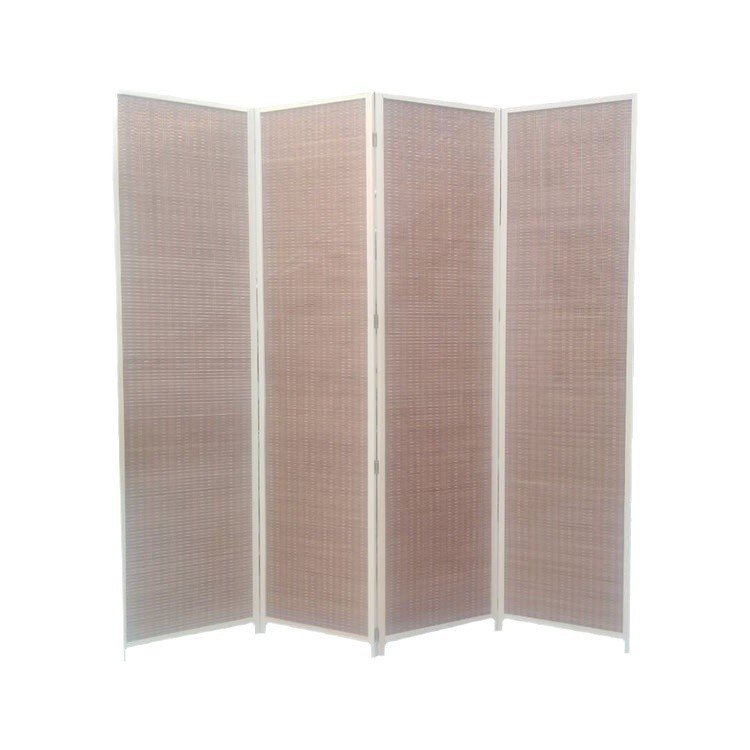 Simple Partition Folding Living Room Chinese Style Mobile Solid Wood Office Living Room Study Room Rattan Screen Partition Entrance