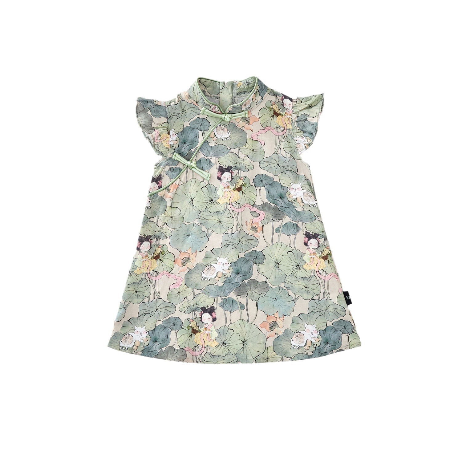 Jila Children's Clothing Girls Chinoiserie Cheongsam 2025 Summer New Style Children's New Chinoiserie Pure Cotton Dress Wholesale