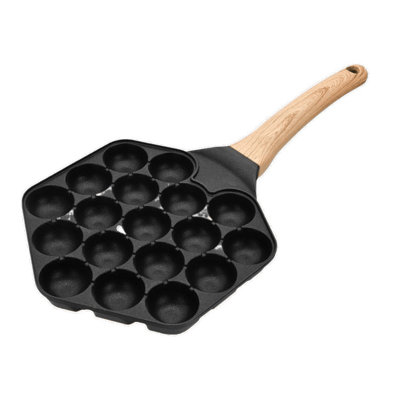Wholesale Popular Egg Waffle Mold with Small Holes for Non-Stick Pan, Octopus Ball Maker for Home Use and Street Vending