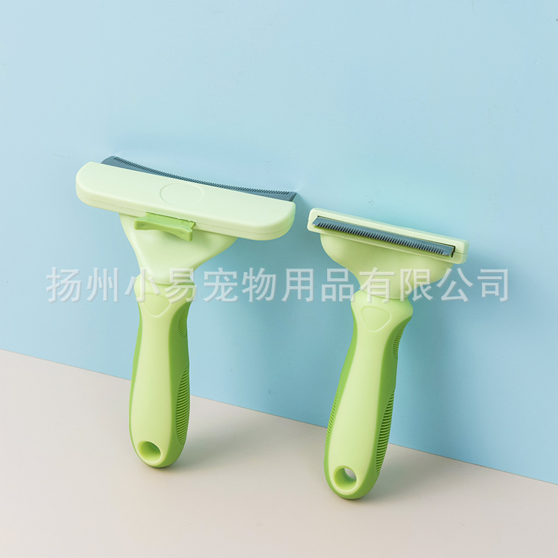 One-Click Hair Removal and Thinning Comb for Cats and Dogs, Pet Hair Removal Comb, Floating Hair Removal Comb, Shaving Brush, Hair Removal Tool