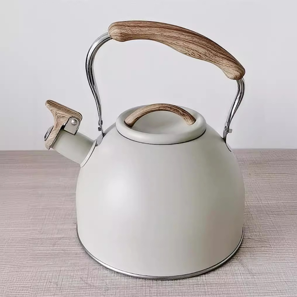 Cross-Border New Product Mingyin Stainless Steel Whistle Water Kettle Whistling Water Kettle Teakettle Water Kettle