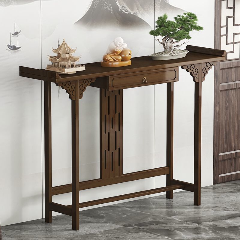 Новый китайский стиль, стол для прихожей, стол для прихожей, дзен, современный минимализм, гостиная, длинная скамья, концевой стол, шкаф для прихожей, узкий стиль