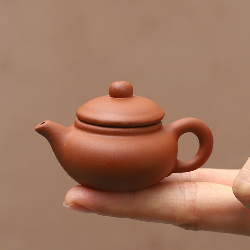 Milk Tea Cup Special Fingertip Pot Tea Pet Ornaments Mud Mini Purple Sand Small Teapot Spray Smoke Xishi Pot Manufacturers Handle Pot