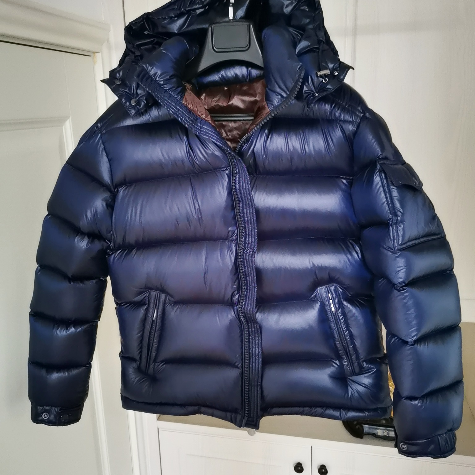 M Mengjia Simple Men's Casual down Jacket Couple Style Black down Jacket