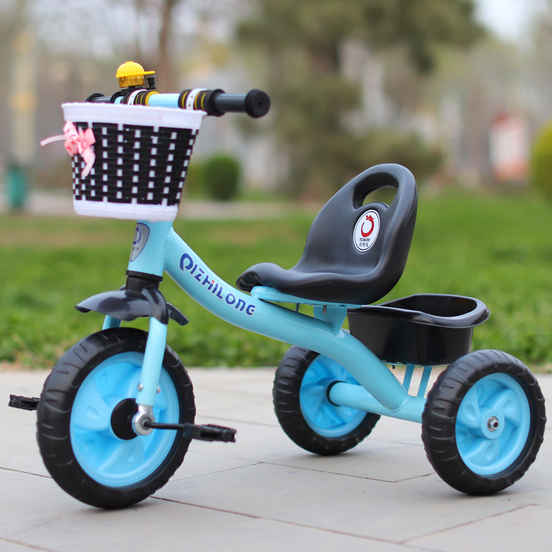 Children's Tricycle 1-3-6 Years Old Bicycle Light Stroller Male and Female Baby Bicycle Large Size Can Ride