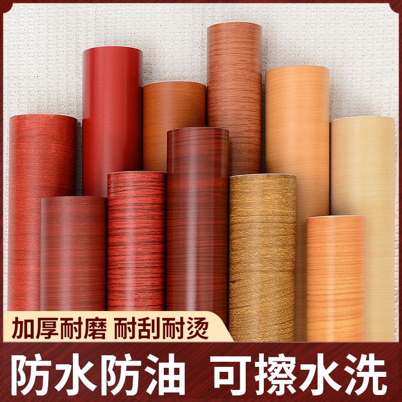 Door Wooden Door Sticker Old Furniture Table Wardrobe Renovation Sticker Thickened Waterproof Sticker Door Paper Self-adhesive Door Sticker Yukang