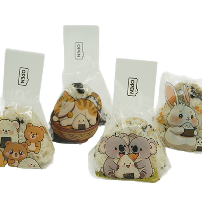 Food-Grade Japanese Triangular Rice Ball Packaging Bag, Seaweed Sushi Mold Special Packaging Bag, Microwaveable