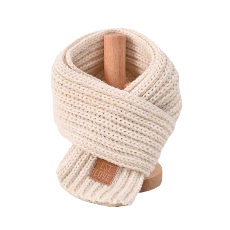 Autumn and Winter Kidsren's Scarf to Keep Boys and Girls Warm Thickeneded Baby Knitted Scarf Korean Style Baby Boy Trendy