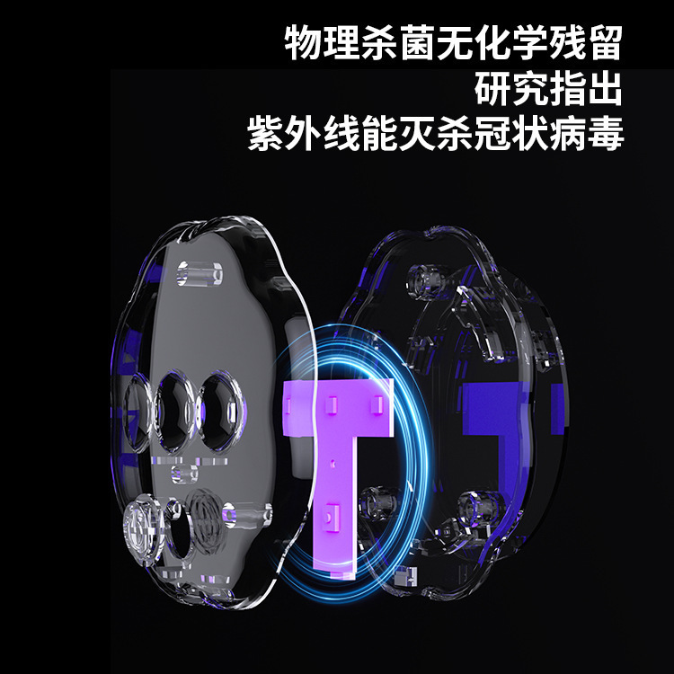 Cross-border household intelligent toilet LED sterilization purple light deodorant odor USB charging automatic toilet disinfection lamp