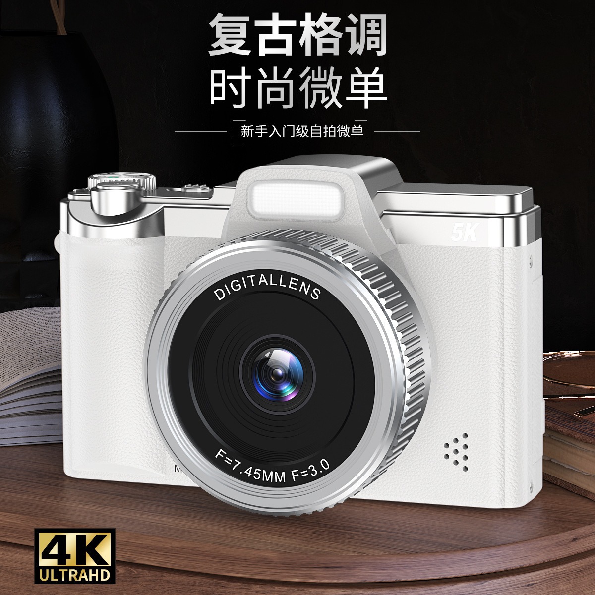 2025 Cross-border New Micro Single Digital Camera HD Selfie CCD Front and Back Double Photograph Student Party Beauty Camera A1