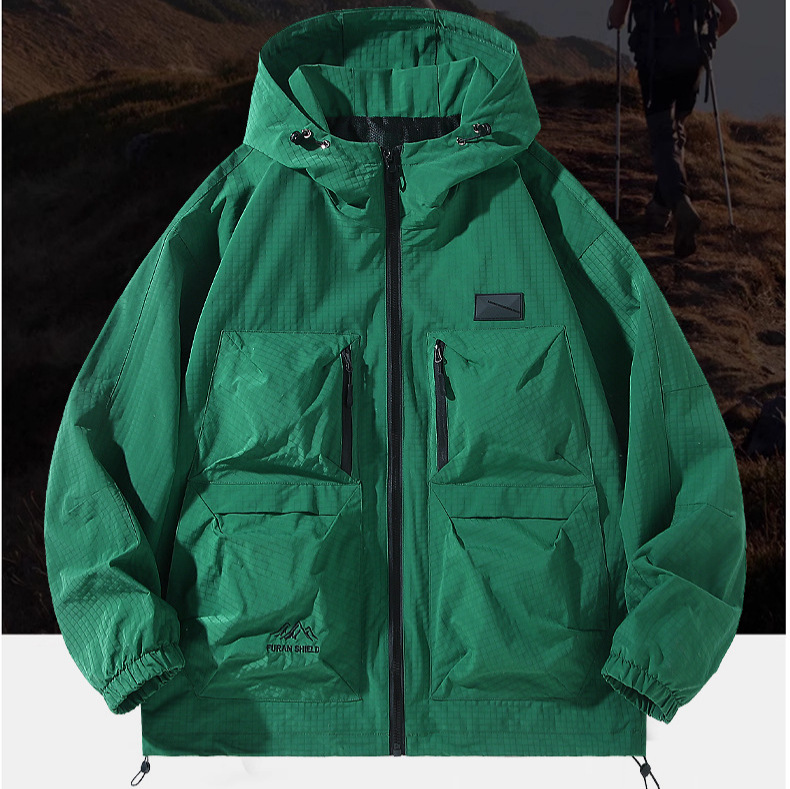 Новая модная куртка плюс размера с капюшоном функциональная японского стиля качественная тренч-куртка