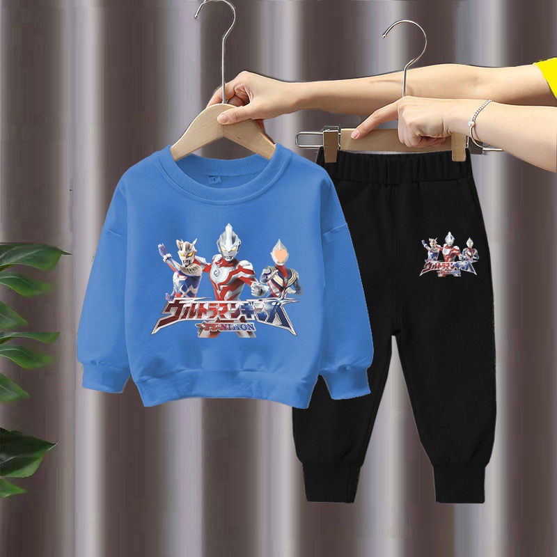 Altman children's clothing boy's spring and autumn sweater suit sports 2023 new western style fashionable children's autumn clothing tide boy