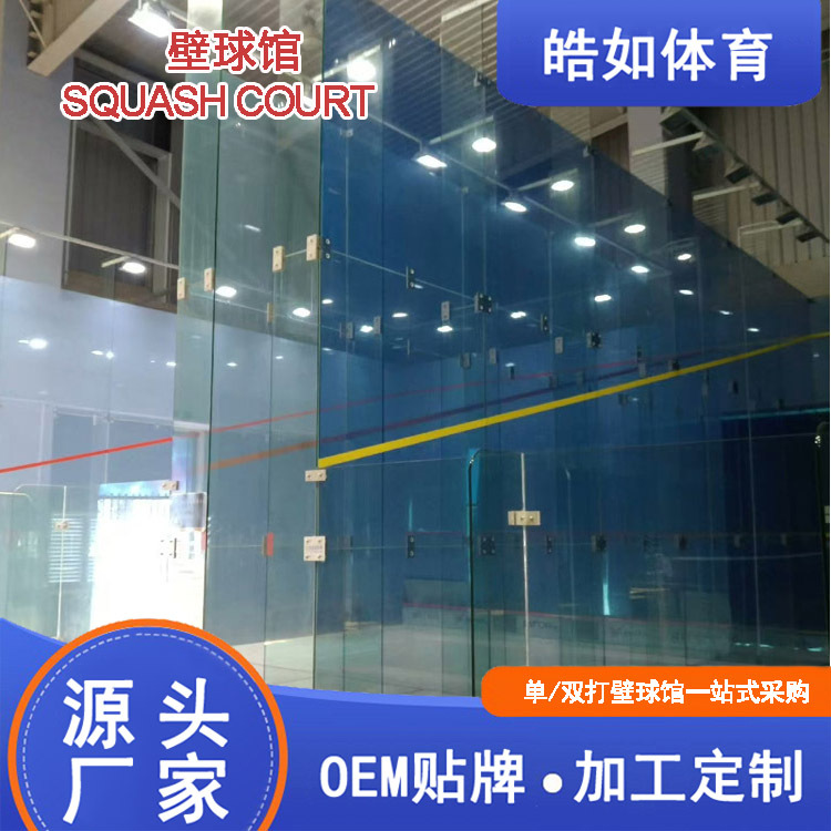 Panoramic Glass Gecko Hall with Sports Wooden Floor, 12mm Tempered Glass Block Soundboard Professional