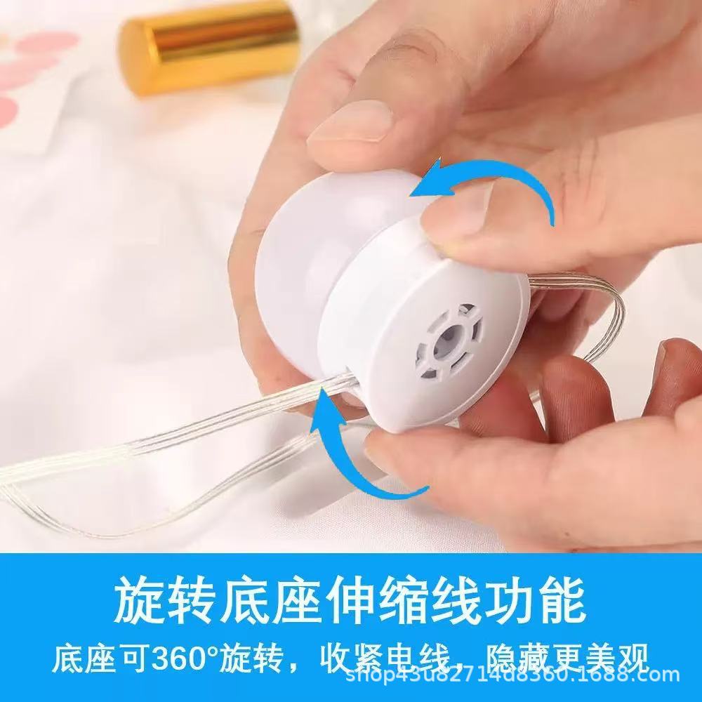 Hot-Selling Hollywood-Style Mirror with Front Lights, Makeup Light Bulbs, Suction Cup Fill Light, Mirror Light String, Comb Makeup Mirror in Stock