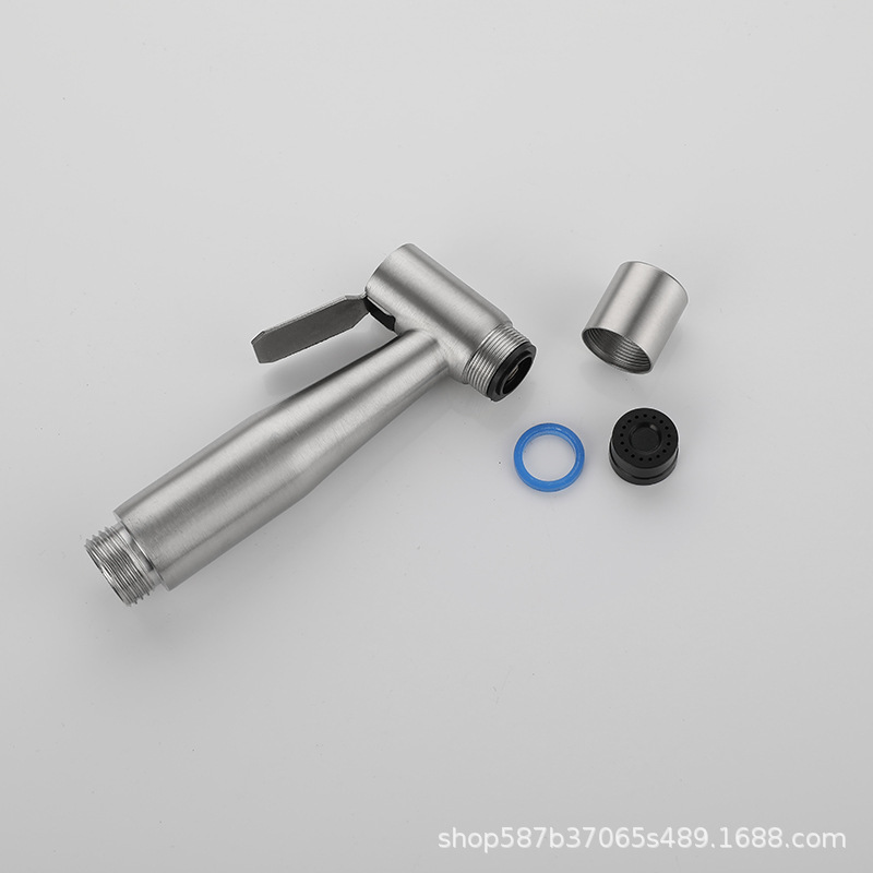 Stainless Steel Toilet Spray Gun Blister Set Toilet Bathroom High-Pressure Pressurized Toilet Companion Flusher Nozzle