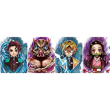 Demon Slayer 3D Anime Stereo Poster Lenticular Gradient Painting Demon Slayer Series Anime Poster Lenticular Painting Naked Eye 3D
