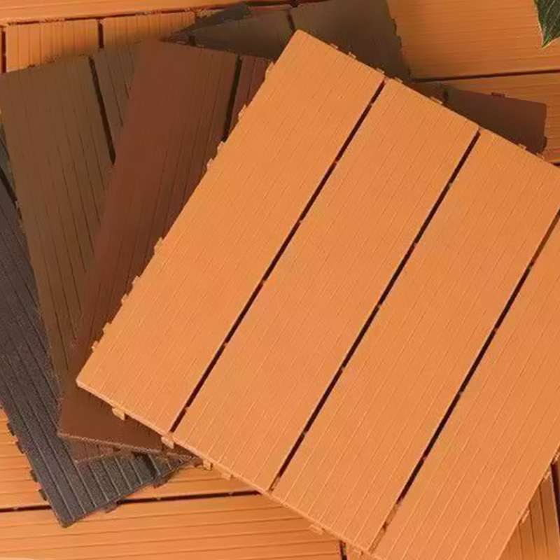 Plastic Wood Flooring Ecological Wood Board Wood Plastic Outdoor Anti-corrosion Balcony Patio Terrace Garden Outdoor Waterproof Solid Sheet