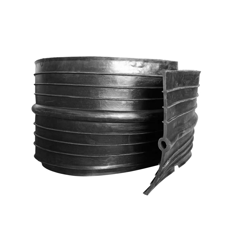 Middle buried rubber water stop belt steel edge external adhesive P-type rubber water stop belt 350*8 rubber water stop belt