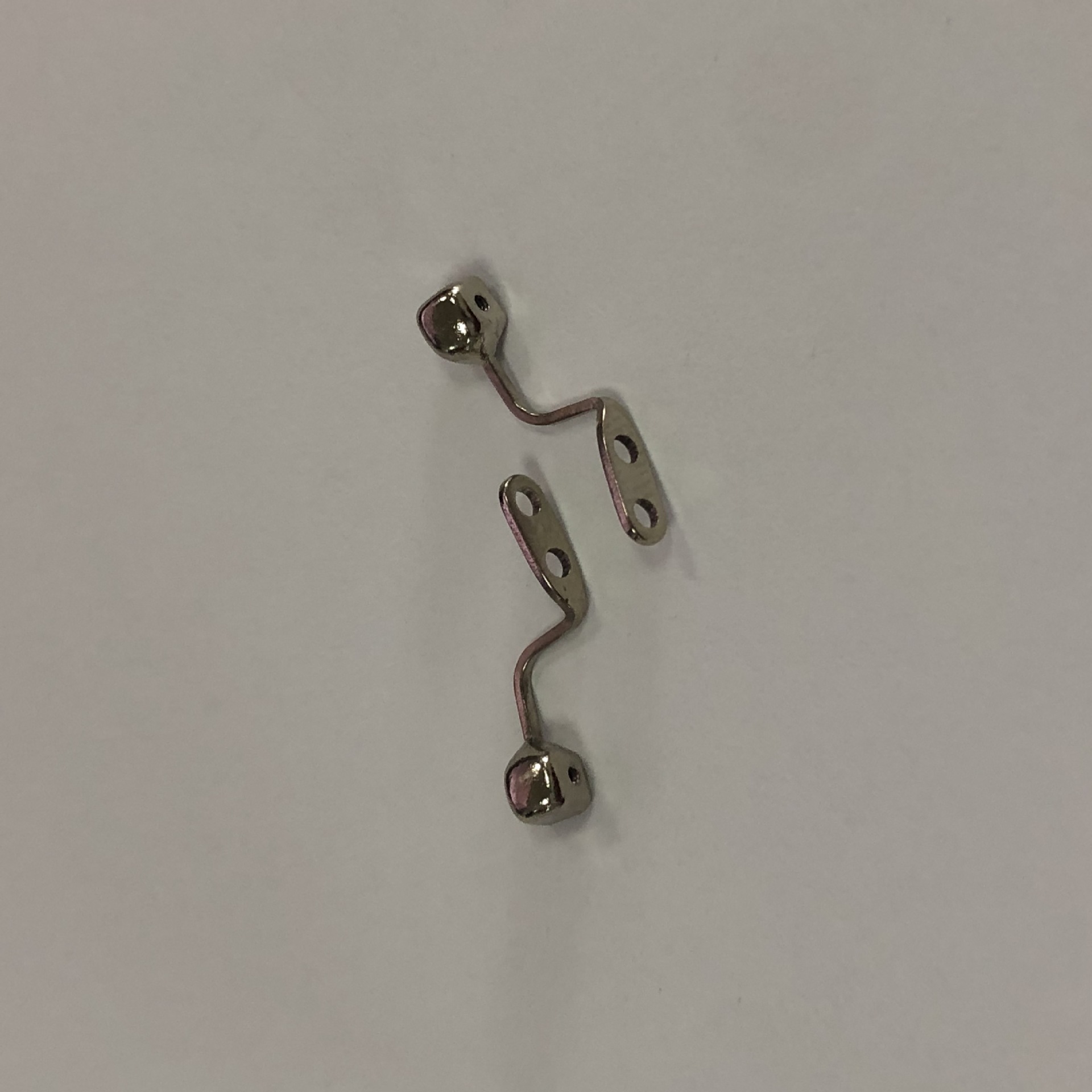 Glasses Glasses stainless steel metal double hole silver lock screw special pipe wine glass nose bracket