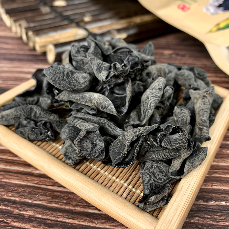 Northeast specialty autumn fungus 500g bagged black fungus meat thick dry bulk basswood small Bowl fungus factory dry goods