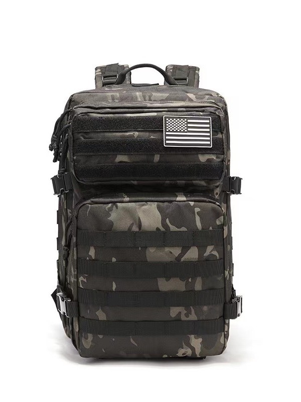 Outdoor Sports 3P Bag 45L Large Capacity Mountaineering Backpack Tactical Camouflage Shoulder Travel Bag Climbing Wholesale