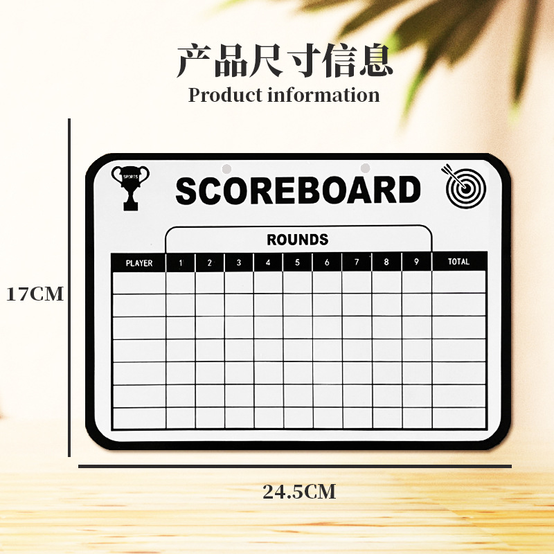 Cross-Border Children's Golf Scoreboard Scoreboard Writing Board Message Board Double-Sided Erasable Drawing Board Handwriting Coaching Board